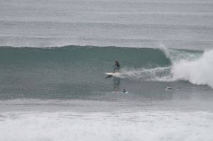 Surfing at El Sunzal, El Salvador on December 5th 2014