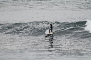 Surfing at El Sunzal, El Salvador on June 20th 2016