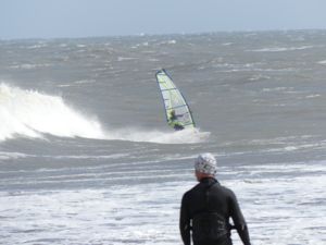 Surfing at Cape Hatteras Lighthouse, USA on June 15th 2016