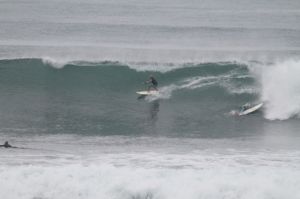 Surfing at El Sunzal, El Salvador on December 5th 2014