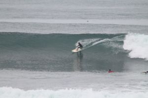 Surfing at El Sunzal, El Salvador on June 20th 2016