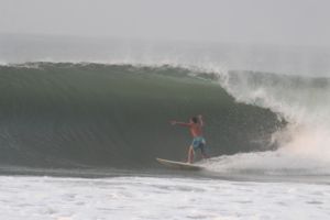 Surfing at Punta Mango, El Salvador on April 17th 2014