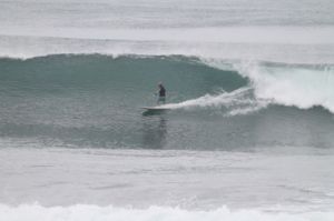 Surfing at El Sunzal, El Salvador on June 20th 2016