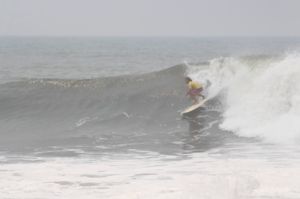 Surfing at Punta Mango, El Salvador on April 17th 2014