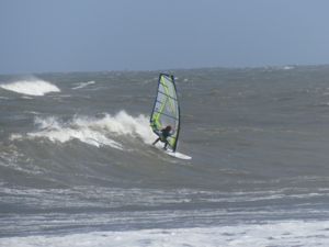 Surfing at Cape Hatteras Lighthouse, USA on June 15th 2016