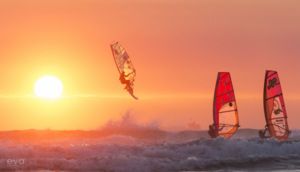 Surfing at Tableview, South Africa on February 6th 2017