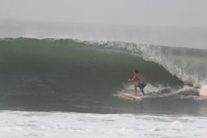 Surfing at Punta Mango, El Salvador on April 17th 2014