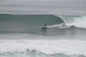 Surfing at El Sunzal, El Salvador on December 5th 2014