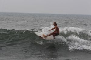 Surfing at El Sunzal, El Salvador on March 27th 2016