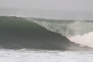 Surfing at Punta Mango, El Salvador on April 17th 2014