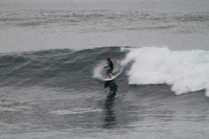 Surfing at El Sunzal, El Salvador on June 20th 2016