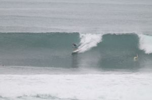 Surfing at El Sunzal, El Salvador on December 5th 2014