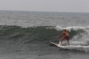 Surfing at El Sunzal, El Salvador on March 27th 2016