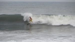 Surfing at Punta Mango, El Salvador on April 17th 2016