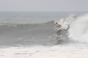 Surfing at Punta Mango, El Salvador on April 17th 2014