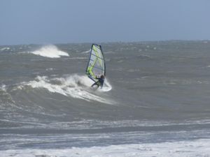 Surfing at Cape Hatteras Lighthouse, USA on June 15th 2016