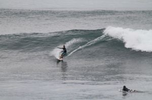 Surfing at El Sunzal, El Salvador on June 20th 2016