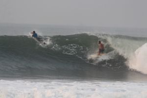 Surfing at Punta Mango, El Salvador on April 17th 2014