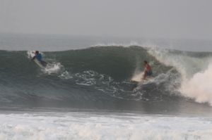 Surfing at Punta Mango, El Salvador on April 17th 2014