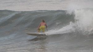 Surfing at Punta Mango, El Salvador on April 17th 2014