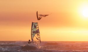 Surfing at Tableview, South Africa on February 6th 2017