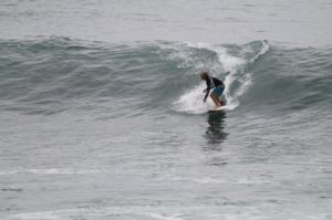 Surfing at El Sunzal, El Salvador on June 20th 2016