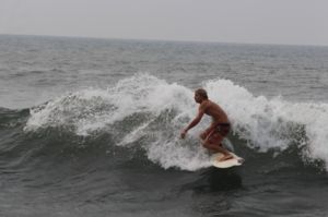 Surfing at El Sunzal, El Salvador on March 27th 2016