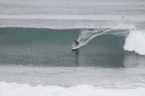 Surfing at El Sunzal, El Salvador on June 20th 2016