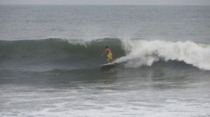 Surfing at Punta Mango, El Salvador on April 17th 2016