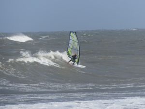 Surfing at Cape Hatteras Lighthouse, USA on June 15th 2016