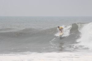 Surfing at Punta Mango, El Salvador on April 17th 2014