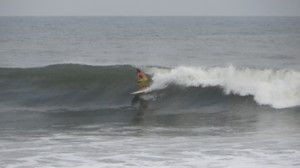 Surfing at Punta Mango, El Salvador on April 17th 2016