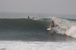 Surfing at Punta Mango, El Salvador on April 17th 2014