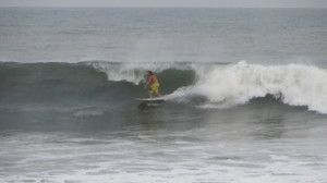 Surfing at Punta Mango, El Salvador on April 17th 2016