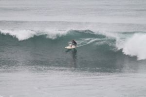 Surfing at El Sunzal, El Salvador on June 20th 2016