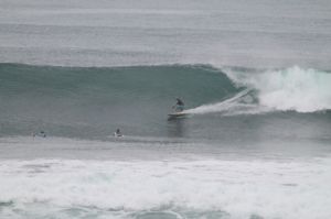 Surfing at El Sunzal, El Salvador on December 5th 2014