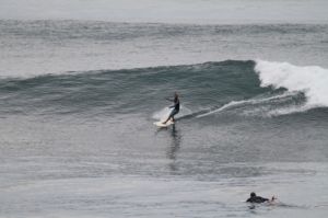 Surfing at El Sunzal, El Salvador on June 20th 2016