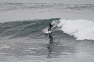 Surfing at El Sunzal, El Salvador on June 20th 2016