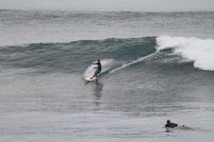 Surfing at El Sunzal, El Salvador on June 20th 2016